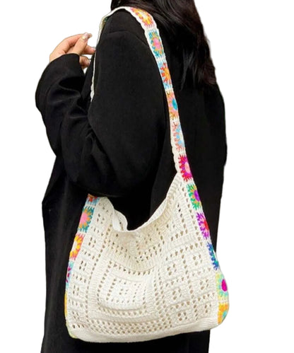 Bolsa Tote Croche Alca Colorida