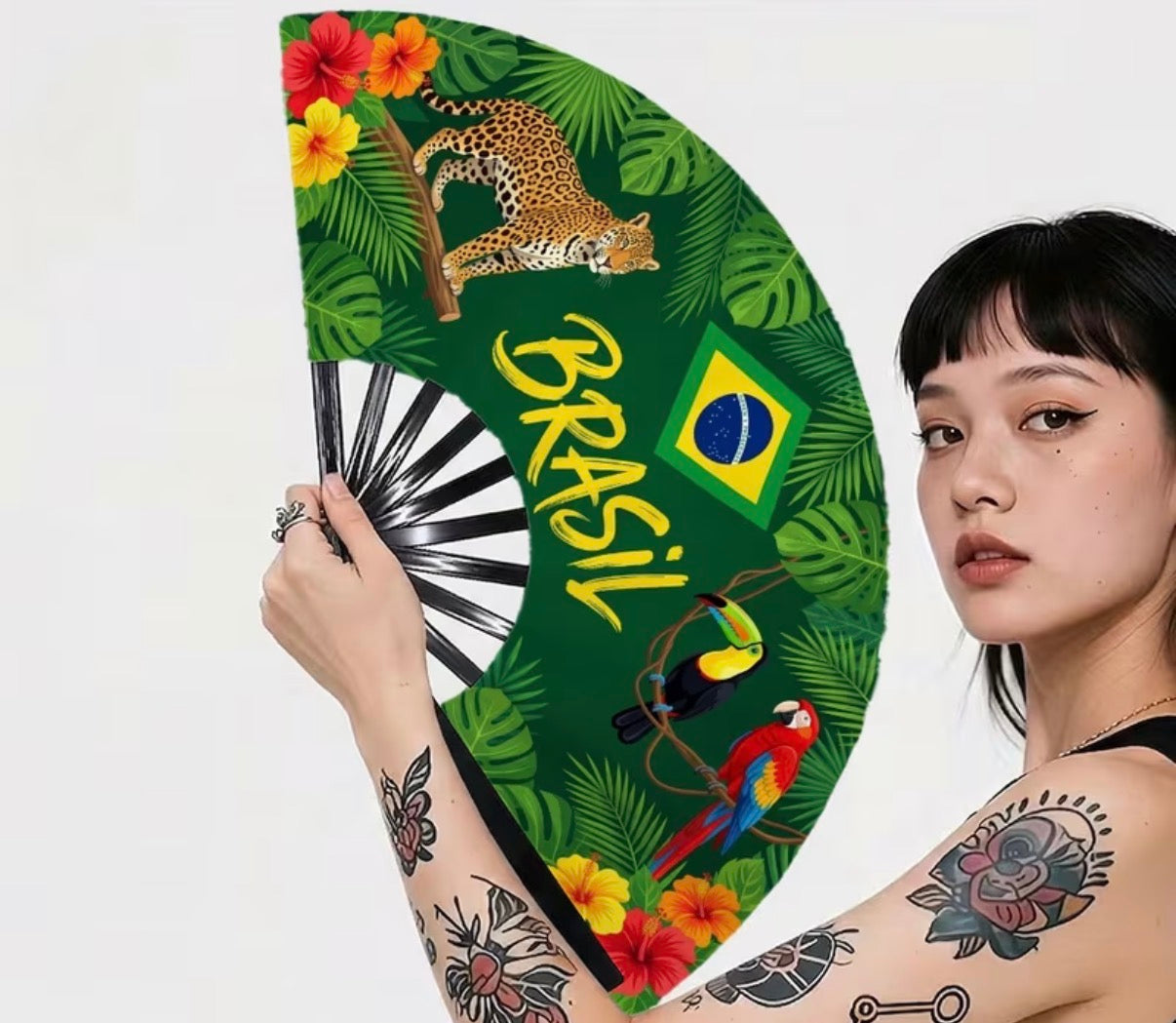 Leque Bandeira do Brasil