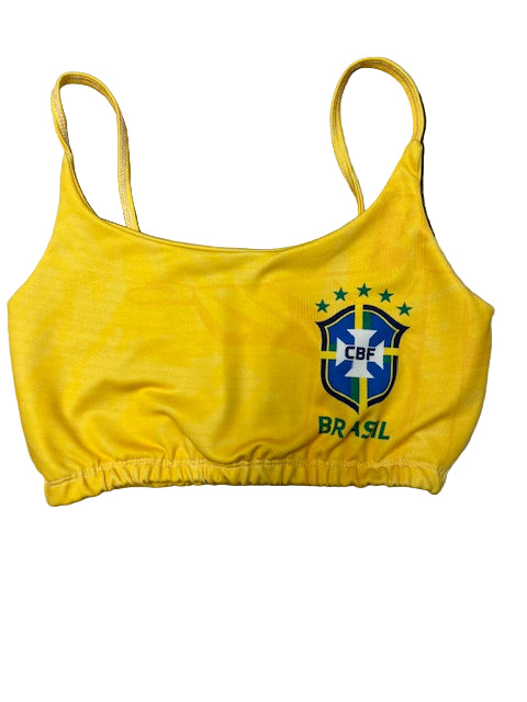 Top Amarelo Alca Fina CBF Brasil