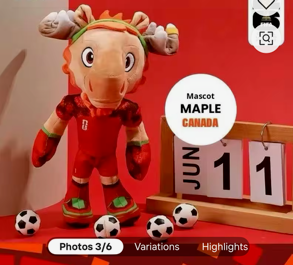 Pelucia do Mascote World Cup 2026