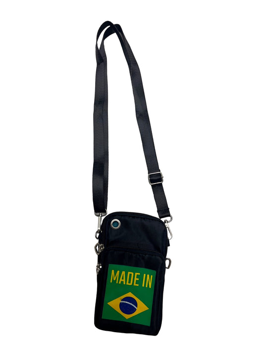 Bolsa Transversal Preta Made in Brasil