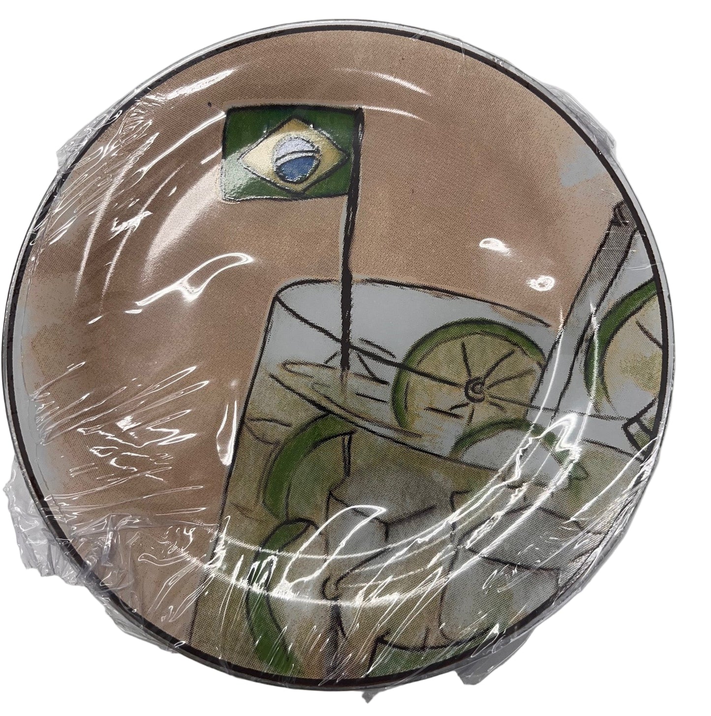 Prato de Pao de Vidro - Linha Brasil