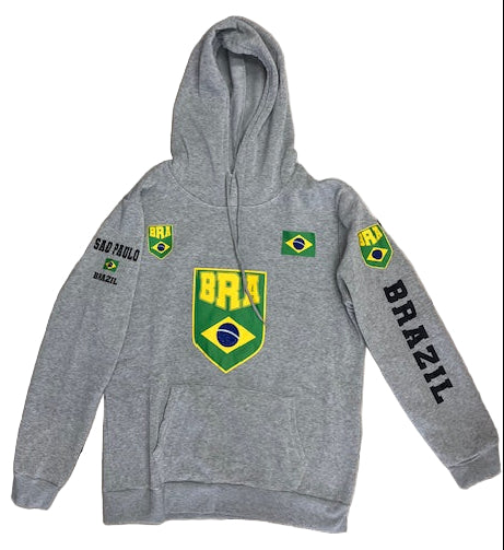 Moleton do Brasil com Capuz Escudo BRA