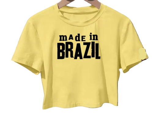 Camiseta Amarela Clara "Made in Brazil"