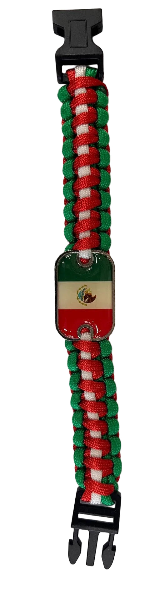 Pulseira Mexico Vermelho Branco Verde Corda