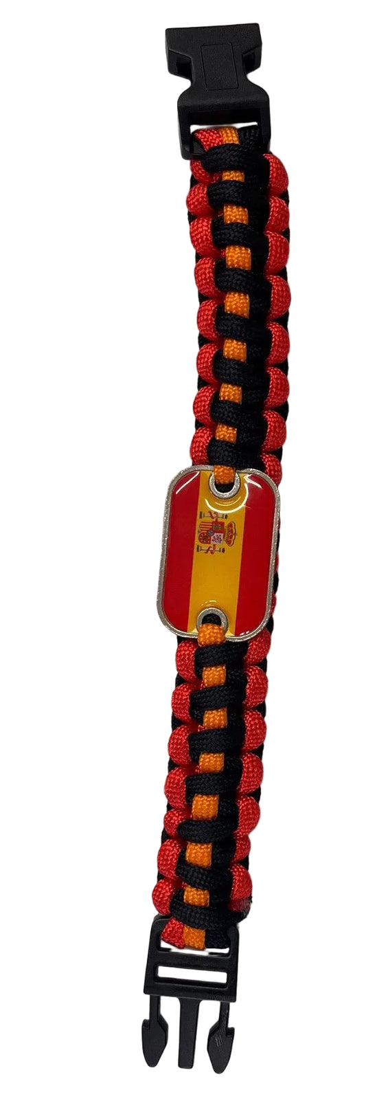 Pulseira Espanha Vermelho Laranja Preto Corda