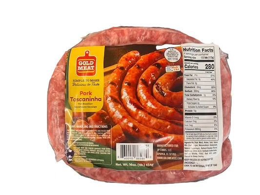 Linguica Toscaninha Pork Gold Meat 397gr