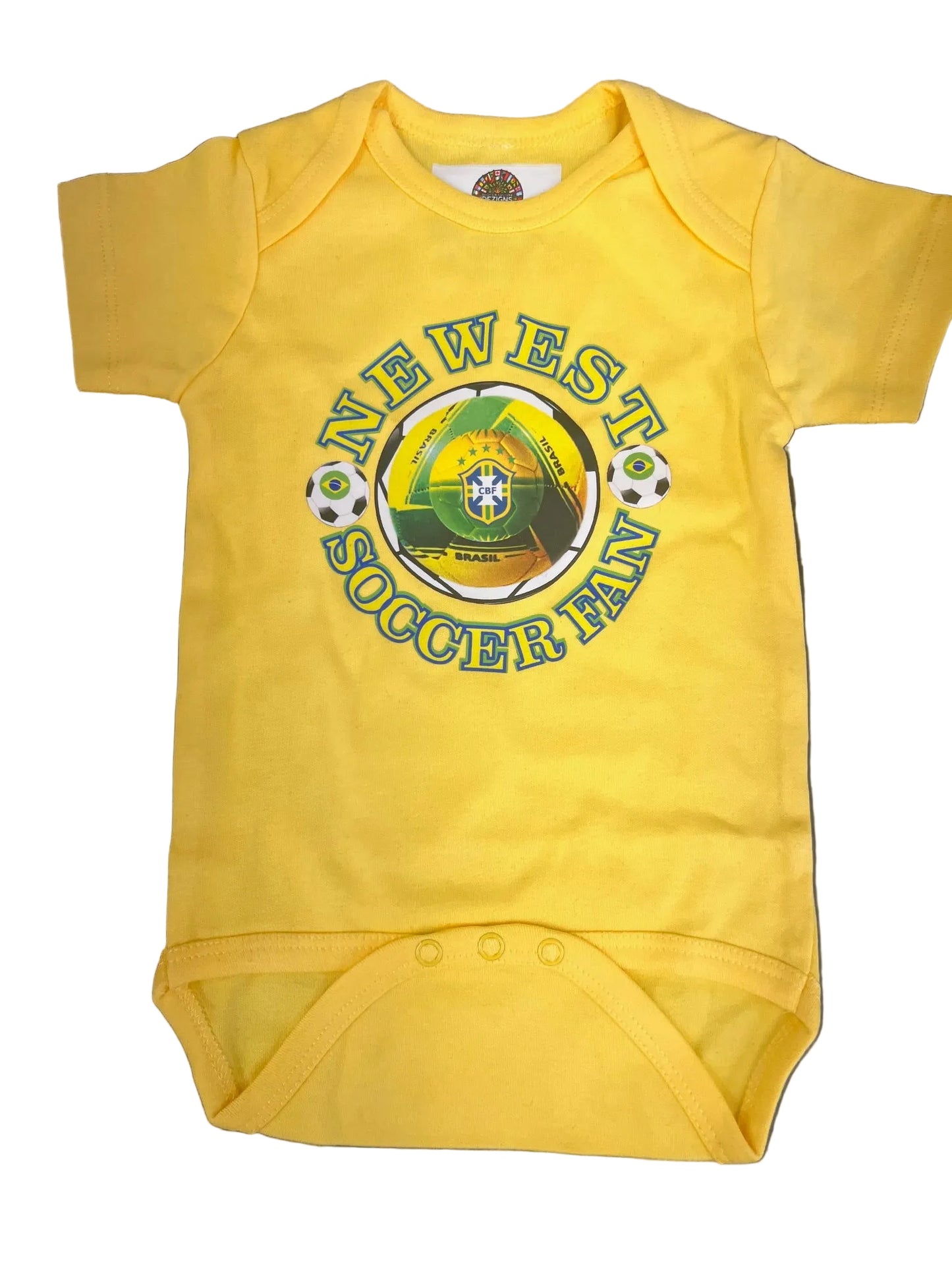 Body for baby "Newest Soccer Fan"