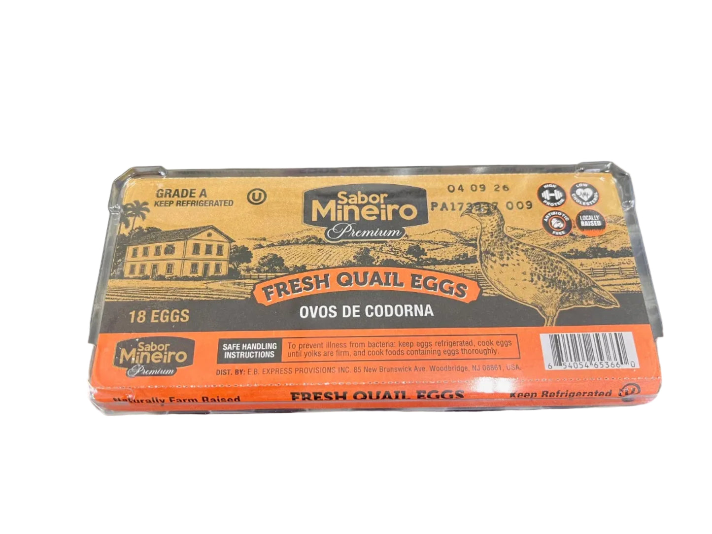 Ovos de codorna  Sabor Mineiro 18 unidades