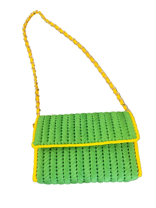 Bolsa Nani - Amarelo e Verde feita a mao