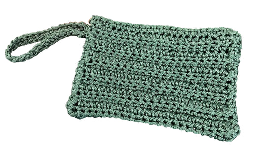 Bolsa Ana - Verde feita a mao