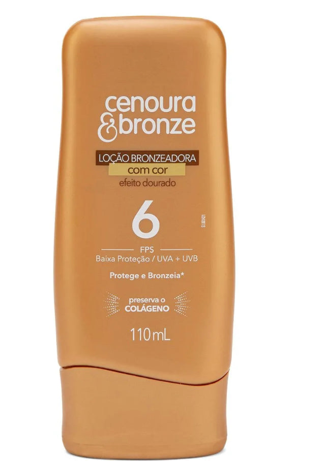 Locao Bronzeador Cenoura e Bronze FPS 6 110ml