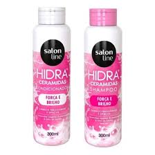 Kit Ceramidas Salon Line Shampoo e condicionador 300ml cada