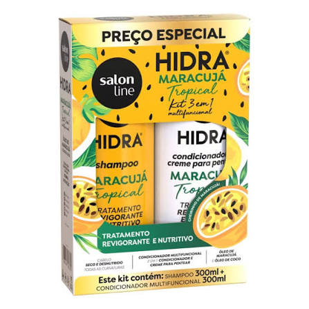 Kit Shampoo e condicionador Maracuja Tropical Salon Line 300ml cada