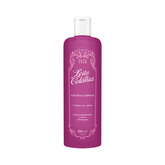 Leite de Colonia Locao de Limpeza Tempo de Amar 200ml