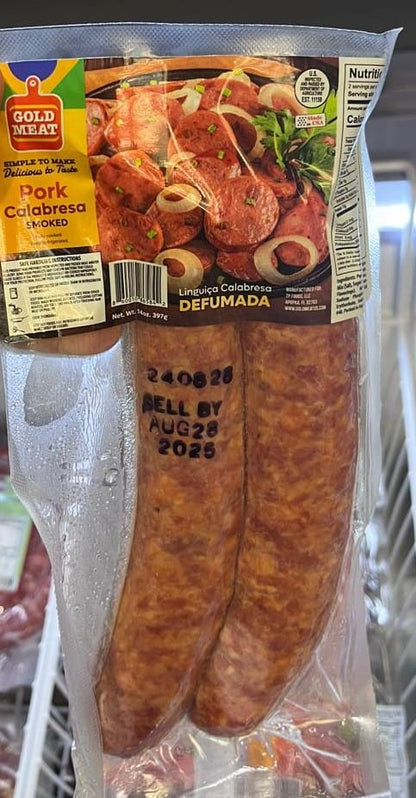Linguica Calabresa Defumada Gold Meat 397gr