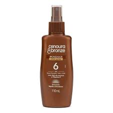 Locao Bronzeador Cenoura e Bronze - Oleo Spray - FPS 6 110ml