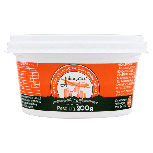 Manteiga Aviacao com Sal 200g