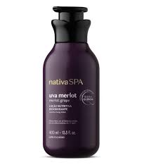 Nativa SPA Merlot Grape Locao Hidratante para o corpo 400ml