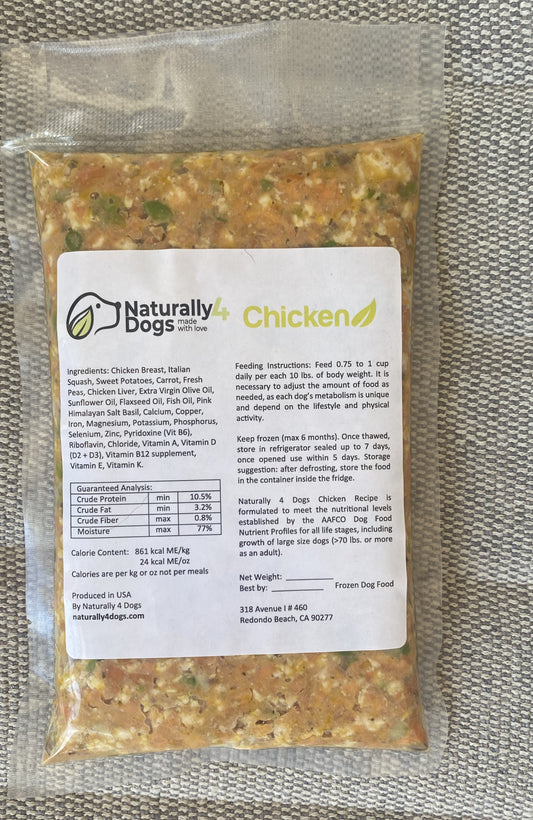 Chicken - Naturally 4 dogs 18oz