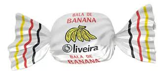Pacote Bala de Banana Oliveira 500g