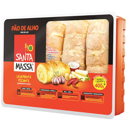 Pao de Alho com pimenta Santa Massa 400g