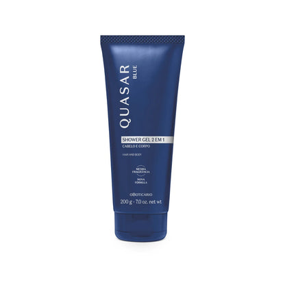 Quasar Blue Shower Gel 2 em 1  O Boticario 200g