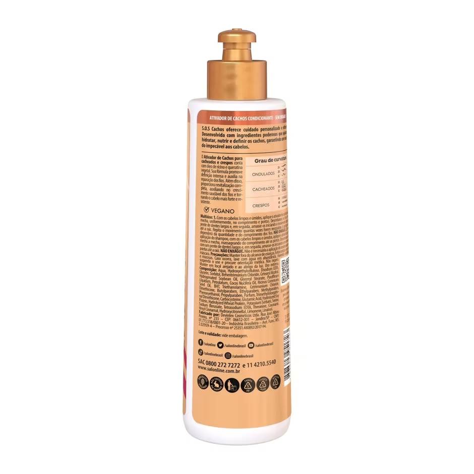 Salon Line Condicionador Oleo de Ricino e Queratina 300ml