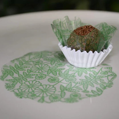Tapetinho para docinhos Verde Escuro N.9 100unid