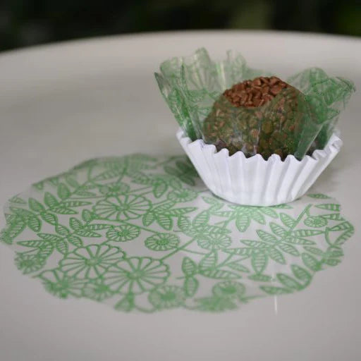 Tapetinho para docinhos Verde Escuro N.9 100unid