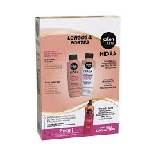 Kit Shampoo e condicionador Queratina Vegetal Salon Line 300ml cada