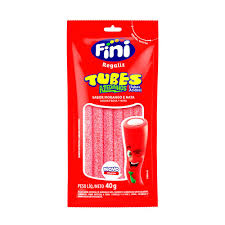 Tubes Azedinhos Morango e Nata Fini 80g