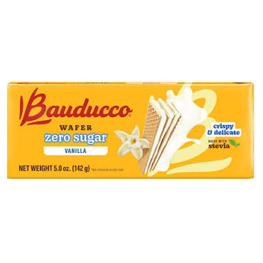 Wafer Vanilla Zero Sugar Bauducco 142g