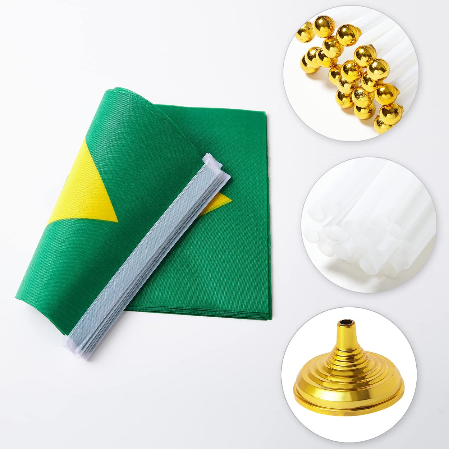 Bandeira de Mesa com Suporte - Desk Flag 1 unidade