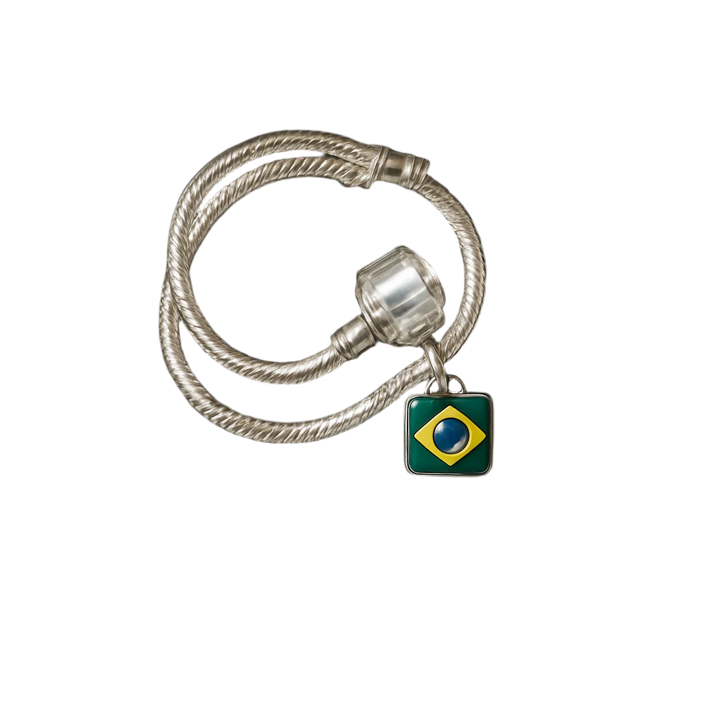Bracelete com Pingente Brasil