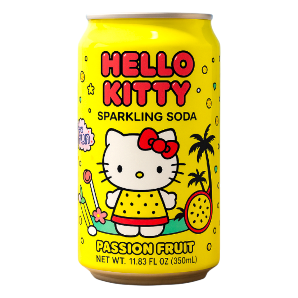 Hello Kitty Passion Fruit Sparkling Soda 330ml