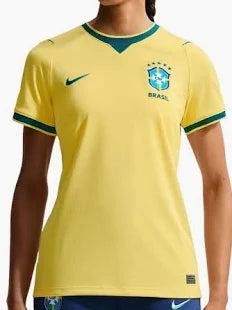 Camiseta Jersey Brazil 2026 Amarela Feminina (Replica)