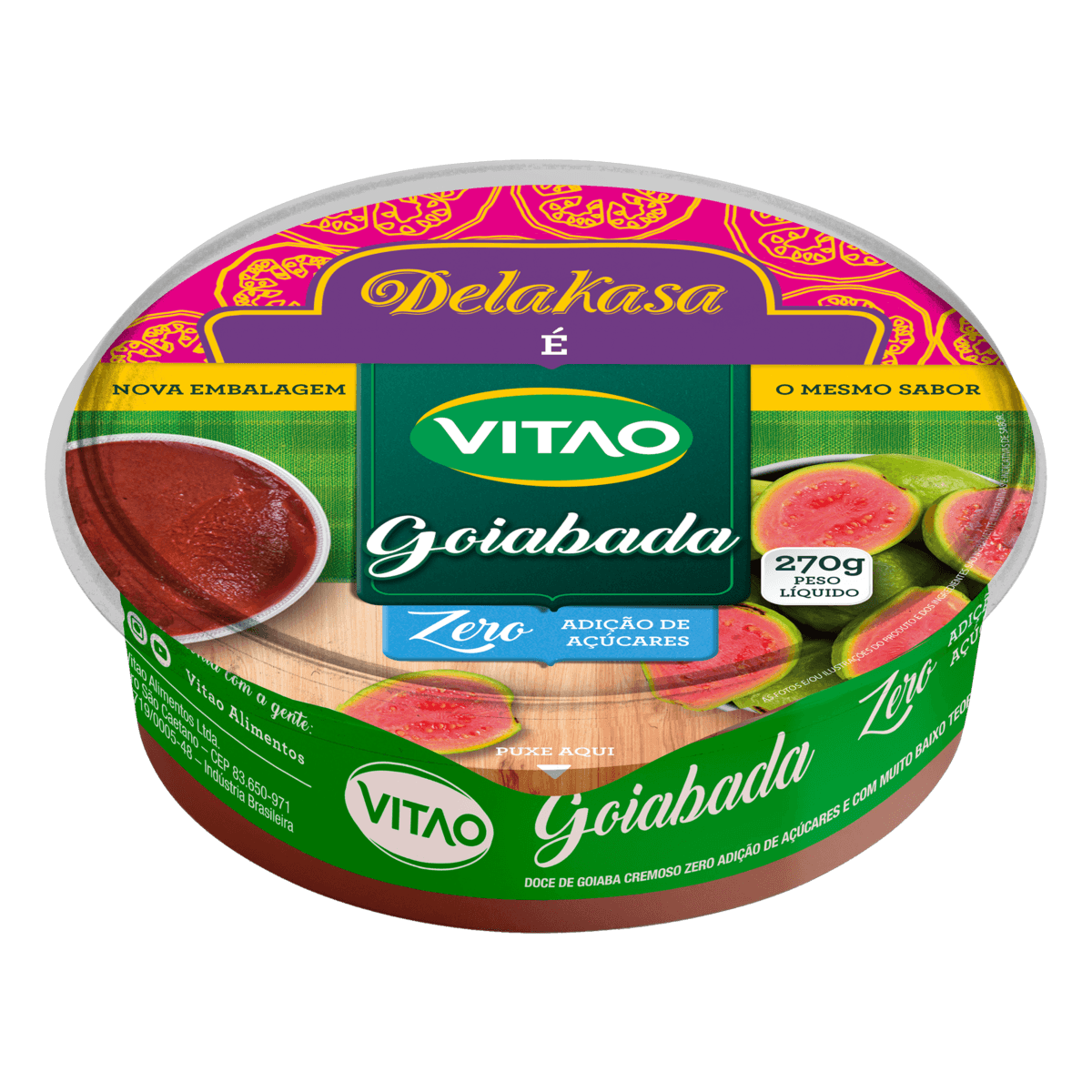 Goiabada  Zero Acucar Vitao 270g