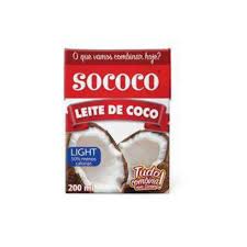 Leite de Coco Sococo Light 200ml