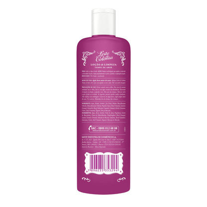 Leite de Colonia Locao de Limpeza Tempo de Amar 200ml