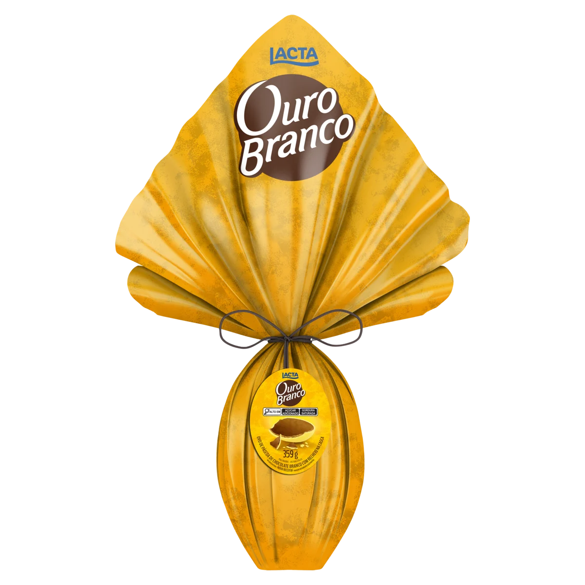 Ovo de Páscoa Lacta Ouro Branco 359g