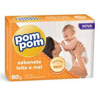 Pompom sabonete leite e mel 80g