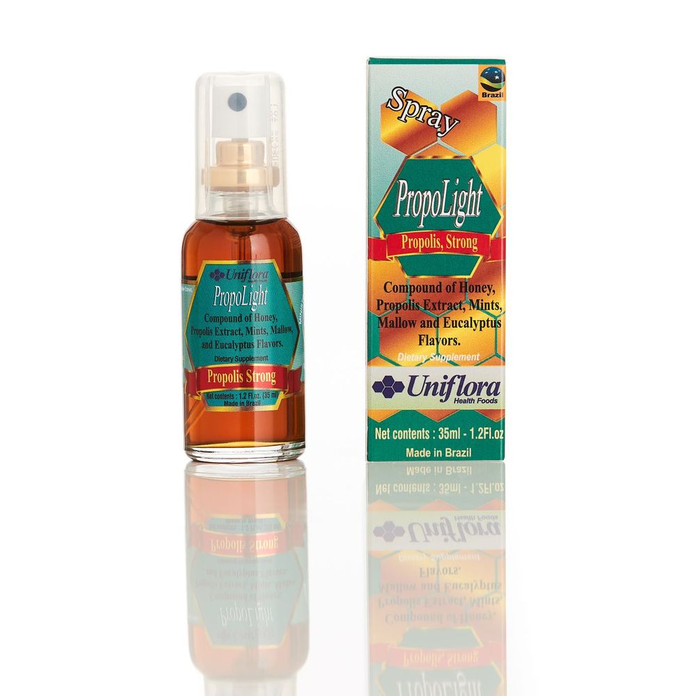 Propolis Spray com mel, menta roma e eucalipto Spray Uniflora 35ml
