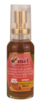 Spray Mel Gengibre, Eucalipto e Roma Própolis 35ml