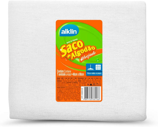 Saco de Algodao Alvejado - Alklin
