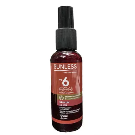 Oleo Bronzeador Sunless Urucum FPS 6 120ml