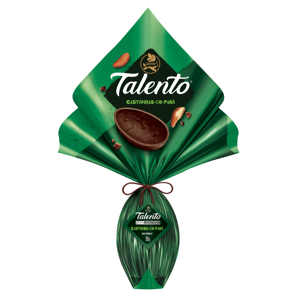 Ovo de Pascoa Garoto Talento Castanha do Pará 350g