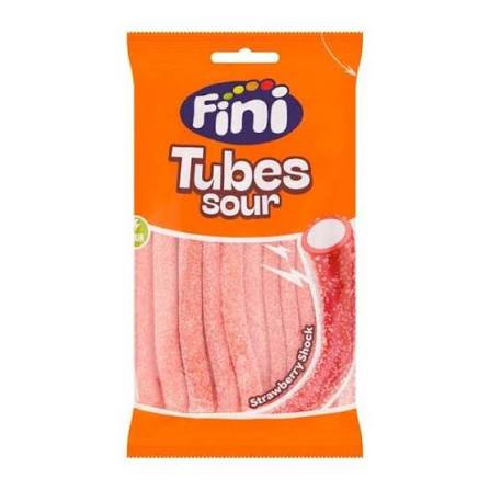 Tubes Sour Morango Fini 90g